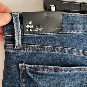 Ann Taylor High Rise Straight size 14P denim jeans